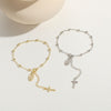 Fashion OL Copper Plating 14k Real Gold Design Light Luxury Bracelet For Women