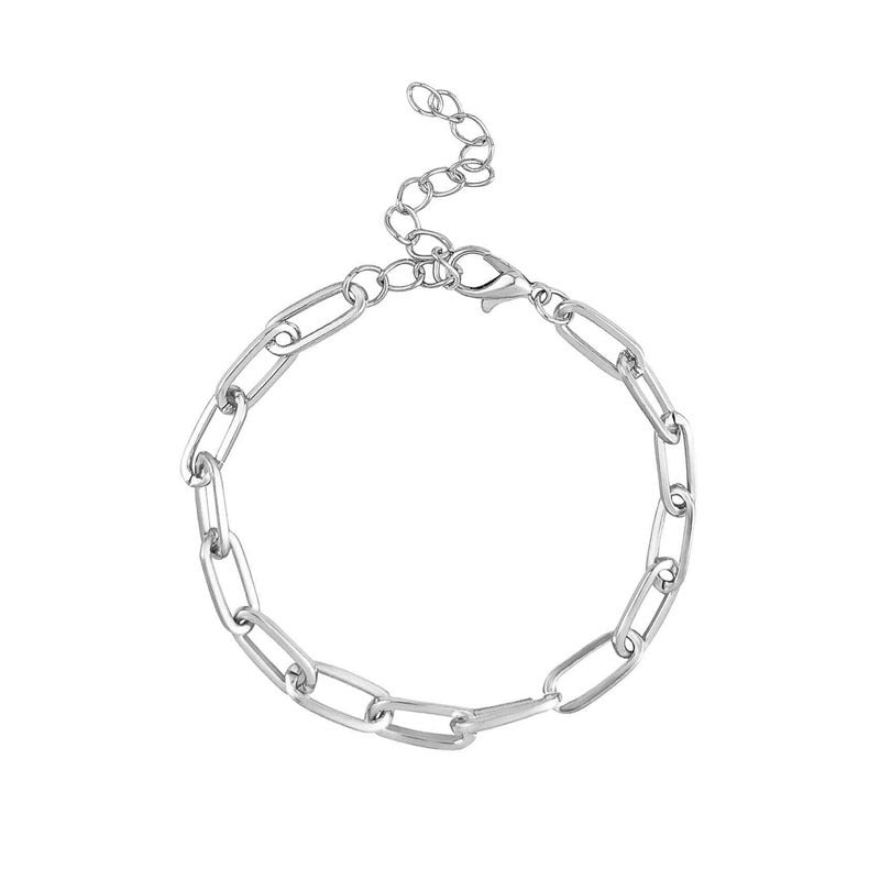 14K Gold & Silver Plated Chain Necklace For Women Dainty Layered Beaded Wave Box Chain & Chunky Square Link Choker.
