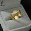 14k Gold Oval Texture Dracelet