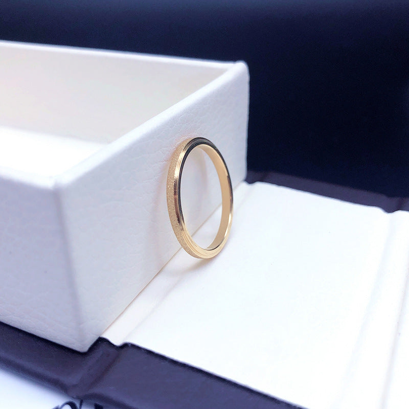 14k Gold Plated plain ring ring