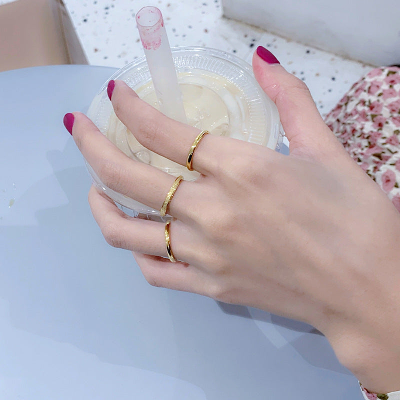 14k Gold Plated plain ring ring