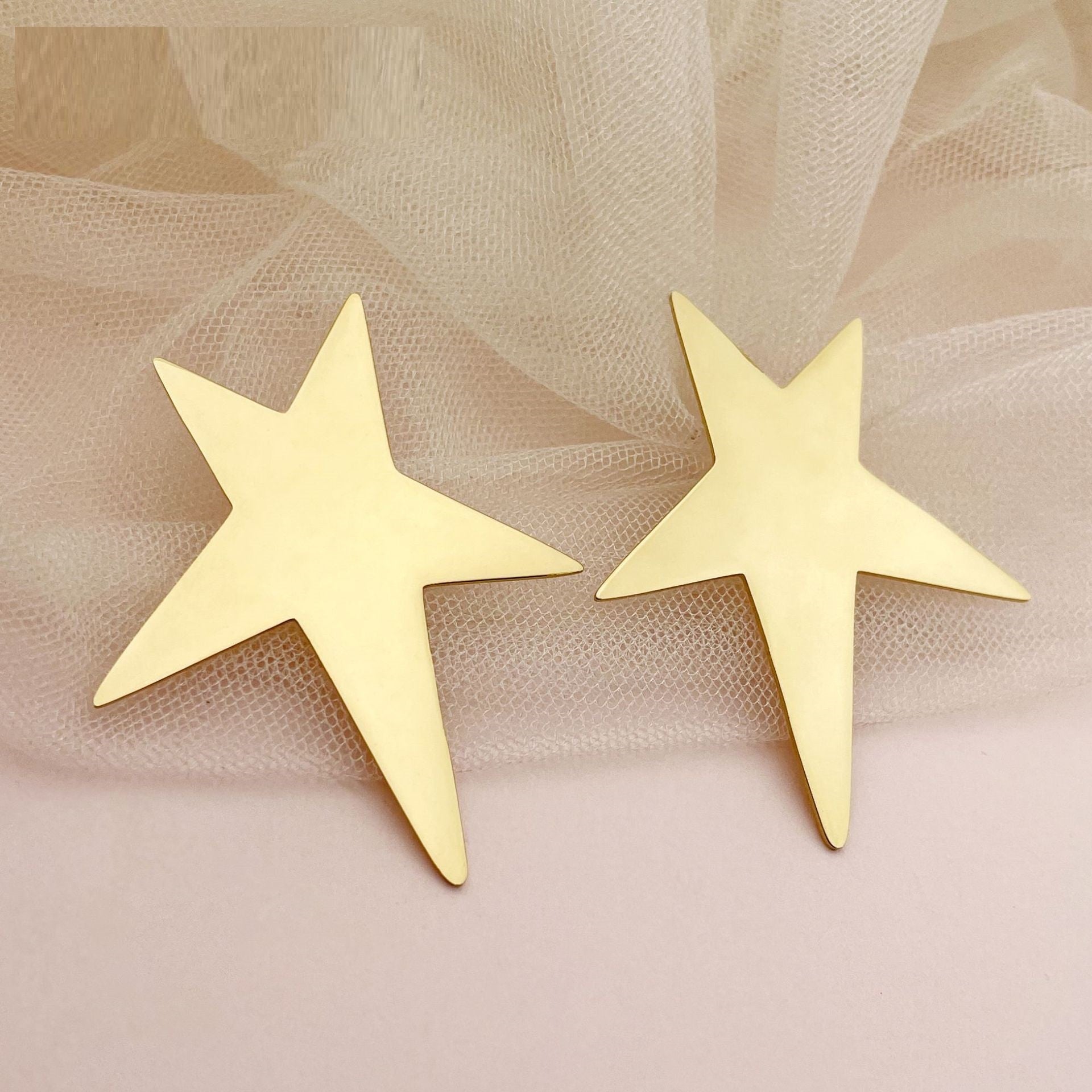 Stainless Steel 14K Gold Plated XINGX Earrings