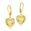 Women's 14K Gold Heart-shaped Hollow Earrings