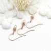 Diy Earrings Accessories Plated Thick 14k Real Gold Floral Ball Spring Ear Hook