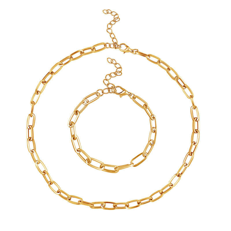 14K Gold & Silver Plated Chain Necklace For Women Dainty Layered Beaded Wave Box Chain & Chunky Square Link Choker.