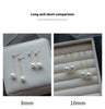 Pearl Long Fairy Temperamental 14K Gold Plated Simple Earrings