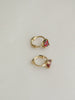 Silver Plated 14K Gold Love Heart Ear Bone Ring