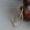 S925 Sterling Silver Plated 14K Gold Simple Very Thin Ring