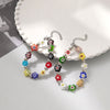 14K Real Gold Plated Glass Flower Bracelet