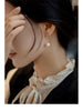 Pearl Long Fairy Temperamental 14K Gold Plated Simple Earrings