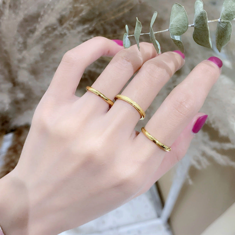 14k Gold Plated plain ring ring