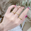 14k Gold Plated plain ring ring