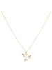 S925 Sterling Silver 14K Gold-plated Peach Blossom Synthetic Pearl Necklace