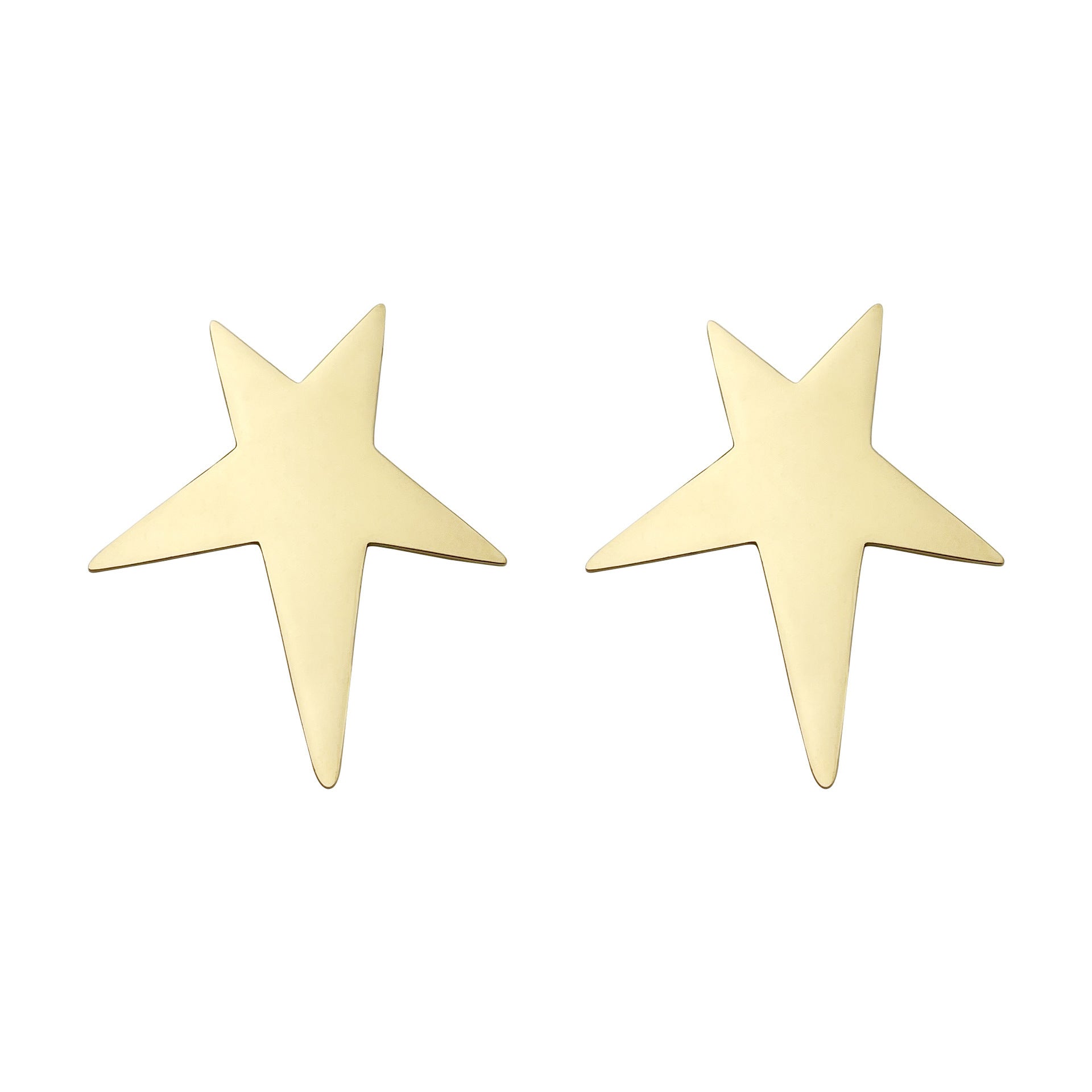 Stainless Steel 14K Gold Plated XINGX Earrings