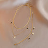 Pentagram Shell 14k Gold Collarbone Necklace Women