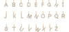 Your Name S925 Sterling Silver Plated 14K Gold 26 Letters Necklace Pendant Cute Mini Couple DIY Matching
