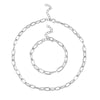 14K Gold & Silver Plated Chain Necklace For Women Dainty Layered Beaded Wave Box Chain & Chunky Square Link Choker.