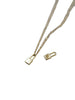 S925 Silver Plating 14K Gold Lock Head Necklace