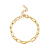 14K Gold & Silver Plated Chain Necklace For Women Dainty Layered Beaded Wave Box Chain & Chunky Square Link Choker.
